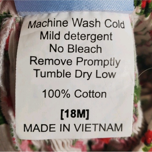 Toddler Girls Three Sisters Smocked Christmas Bow Bishop Dress Size 18 Months - Picture 8 of 8